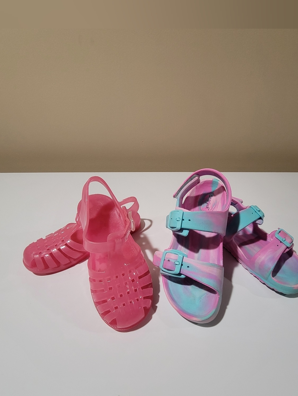 Cat & Jack Pink Jelly Shoes and Sandals Sizes 11 & 12 Girls